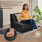 Tri-Fold Folding Chair Convertible Sleeper Bed - 75 x 28 x 6