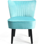 Set of 2 Armless Upholstered Leisure Accent Chair