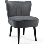 Set of 2 Armless Upholstered Leisure Accent Chair