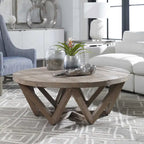 Uttermost Kendry 48 Diameter Java Wood Coffee Table