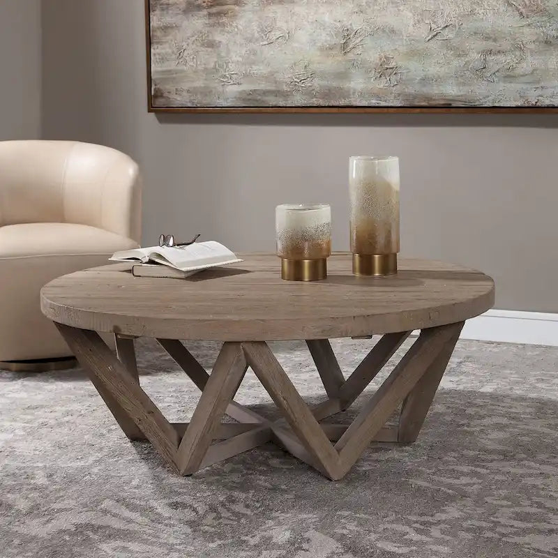 Uttermost Kendry 48 Diameter Java Wood Coffee Table
