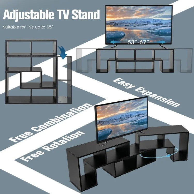 TV Stand - 3-Piece Modular - For TVs up to 65"