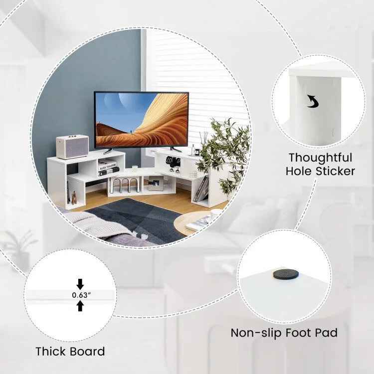 TV Stand - 3-Piece Modular - For TVs up to 65"