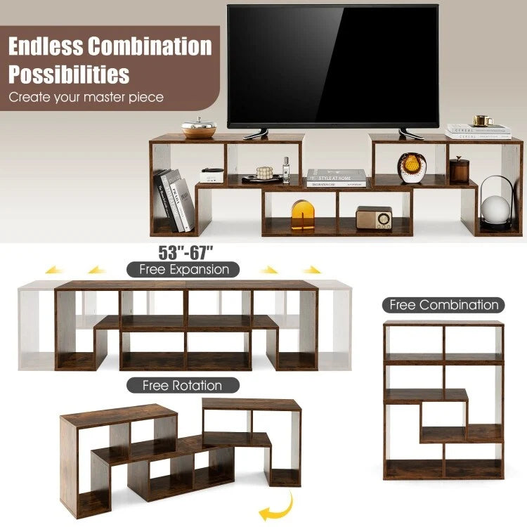 TV Stand - 3-Piece Modular - For TVs up to 65"