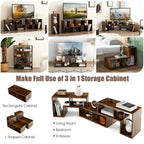 TV Stand - 3-Piece Modular - For TVs up to 65"