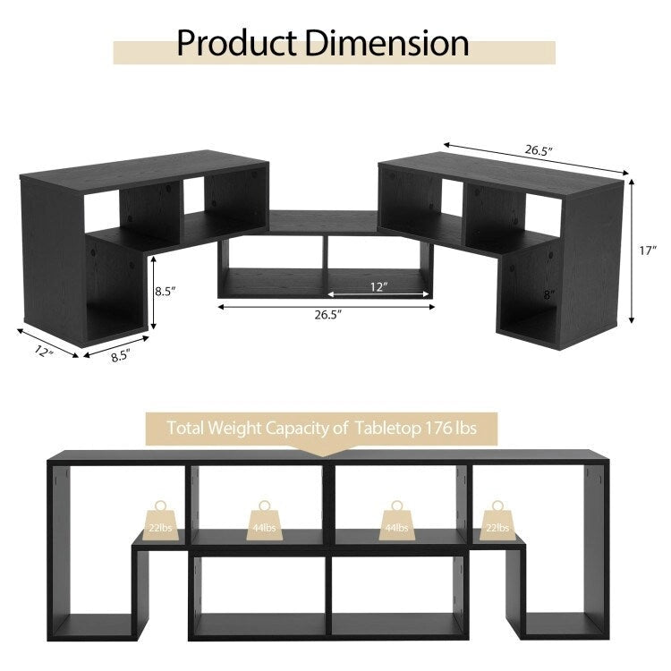 TV Stand - 3-Piece Modular - For TVs up to 65"