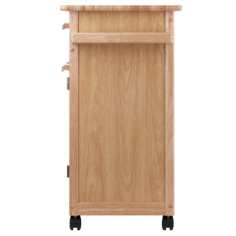 Hackett Kitchen Cart, Natural - 26.9 x 18.2 x 34.3 inches