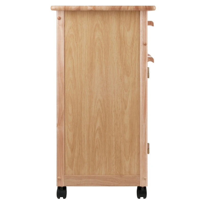 Hackett Kitchen Cart, Natural - 26.9 x 18.2 x 34.3 inches
