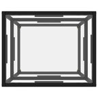 vidaXL Console Table Transparent 19.7x15.7x15.7 Tempered Glass - 19.7 x 15.7 x 15.7