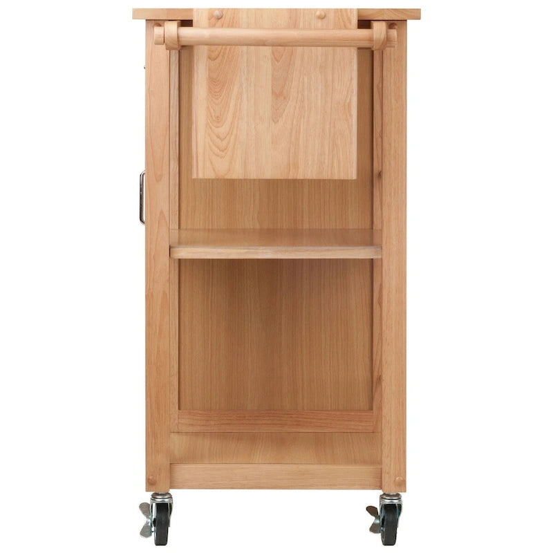 Douglas Utility Kitchen Cart, Natural - 42.52 x 18.98 x 35.63 inches