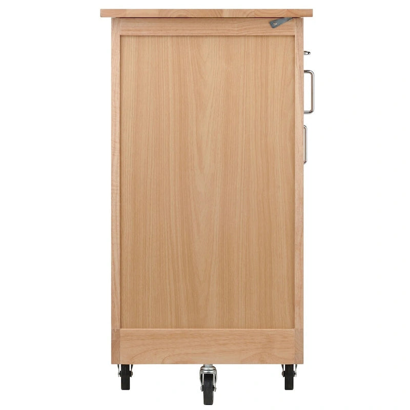 Douglas Utility Kitchen Cart, Natural - 42.52 x 18.98 x 35.63 inches
