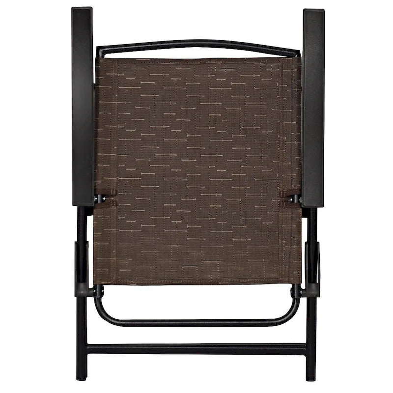 4PCS Adjustable Folding Fabric Chair Powder Coated Steel Tube - 21 x 27 x 35.5