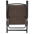 4PCS Adjustable Folding Fabric Chair Powder Coated Steel Tube - 21 x 27 x 35.5