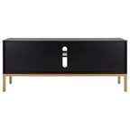 SAFAVIEH Cristen 1 Shelf Rattan Media Stand - 54 W x 15 D x 22 H - 54Wx15Dx22H
