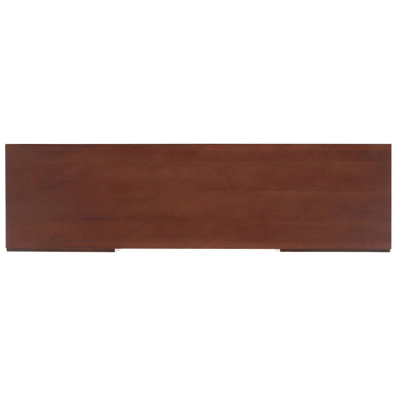 SAFAVIEH Cristen 1 Shelf Rattan Media Stand - 54 W x 15 D x 22 H - 54Wx15Dx22H