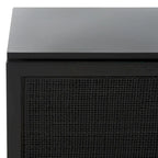 SAFAVIEH Cristen 1 Shelf Rattan Media Stand - 54 W x 15 D x 22 H - 54Wx15Dx22H