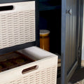 SAFAVIEH Cilla 2-Drawer And 3 Removable Baskets - 39.8 W x 12.5 L x 29.5 H - 41Wx13Dx26H