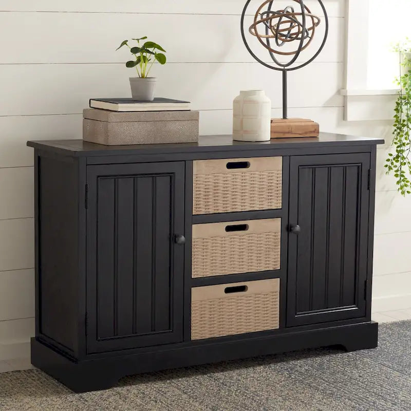 SAFAVIEH Cilla 2-Drawer And 3 Removable Baskets - 39.8 W x 12.5 L x 29.5 H - 41Wx13Dx26H