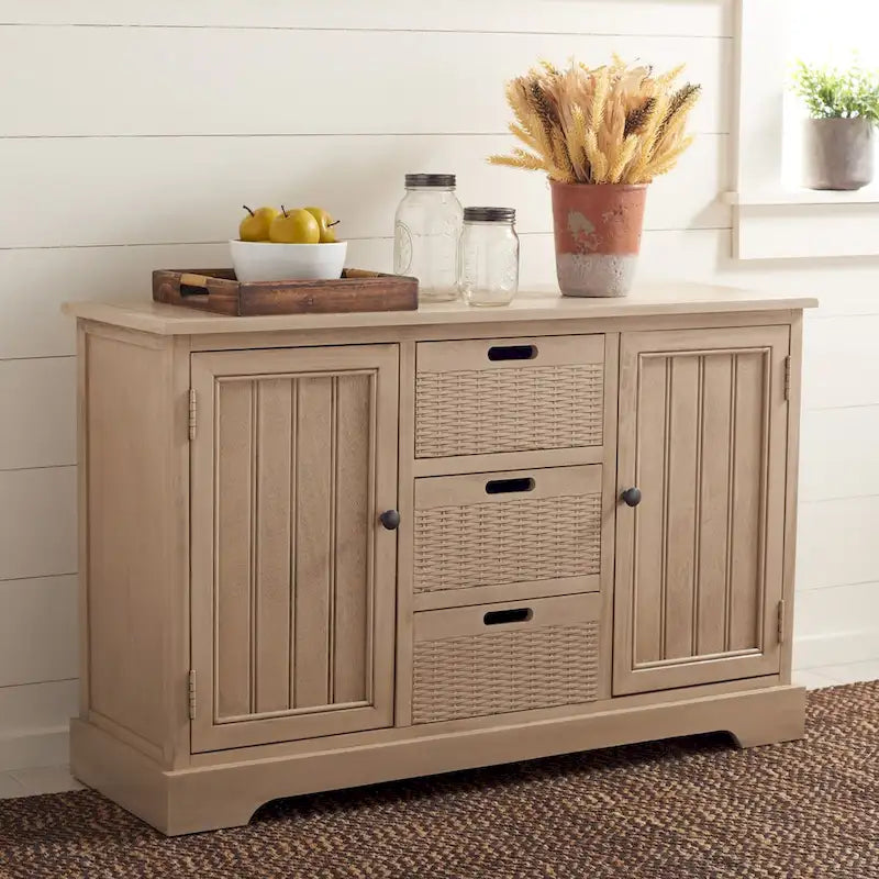 SAFAVIEH Cilla 2-Drawer And 3 Removable Baskets - 39.8 W x 12.5 L x 29.5 H - 41Wx13Dx26H