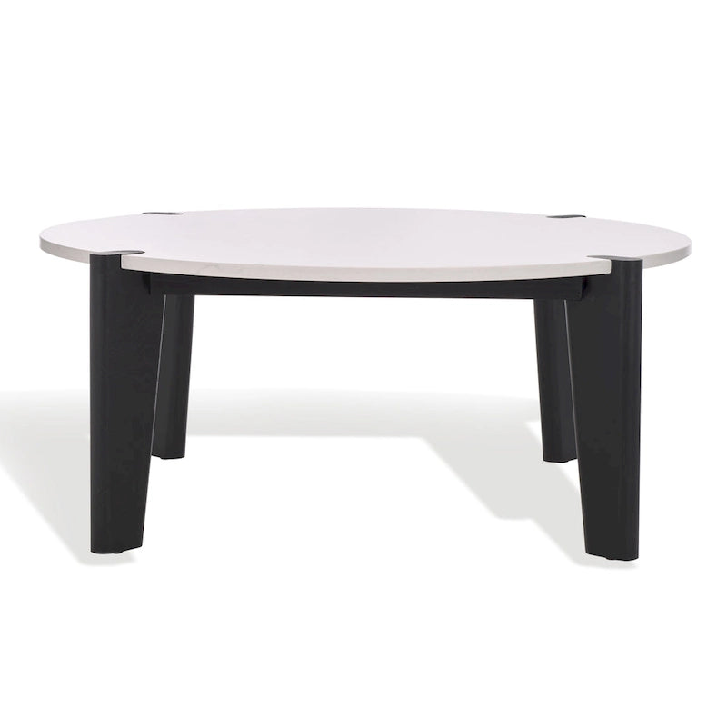 SAFAVIEH Couture Sarma Marble Top Round Coffee Table - 40 In. W x 40 In. D x 16 In. H - 40W x 40D x 16H