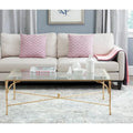 SAFAVIEH Telke Gold Coffee Table - 50 x 26 x 18 - 50Wx26Dx18H