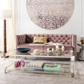 SAFAVIEH Couture Begoa Clear Glass Coffee Table - 58 W x 26 L x 16 H - 58Wx26Dx16H