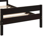 Wooden Bed with Headboard and Footboard,Twin Size