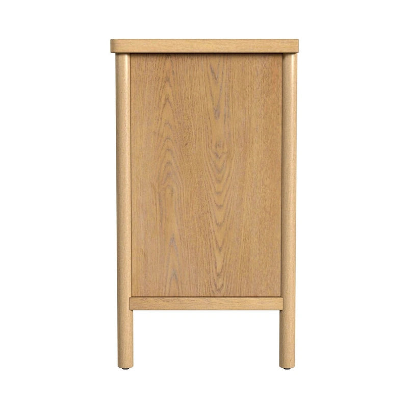Lennon 3 Drawer Rounded Leg Wood Dresser