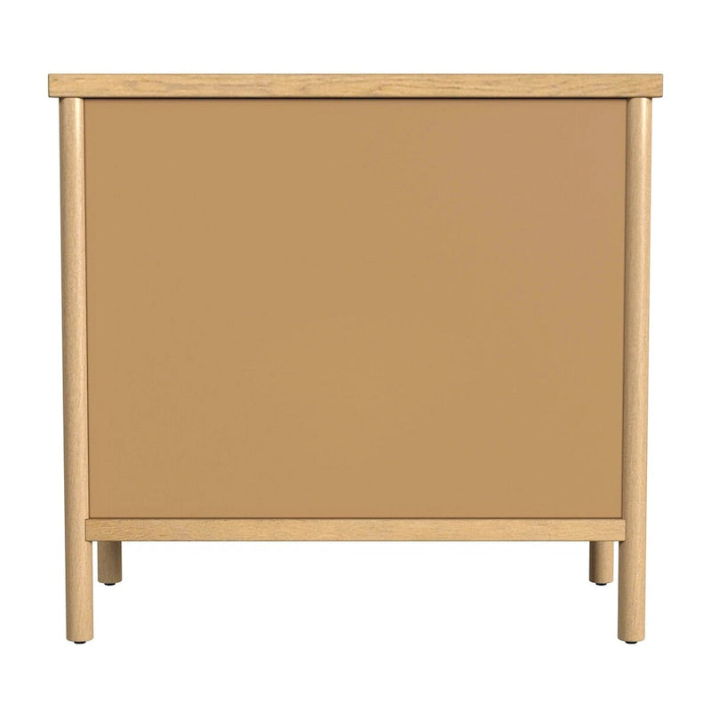 Lennon 3 Drawer Rounded Leg Wood Dresser