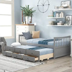 Daybed with Trundle and Drawers