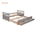 Daybed with Trundle and Drawers