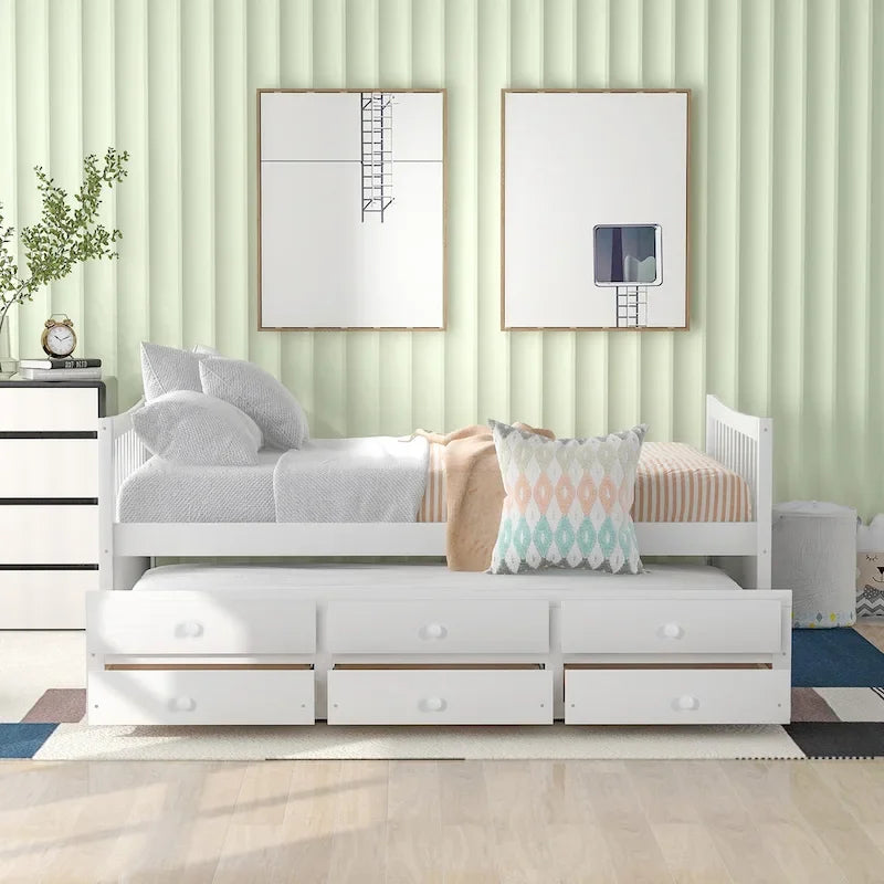 Daybed with Trundle and Drawers