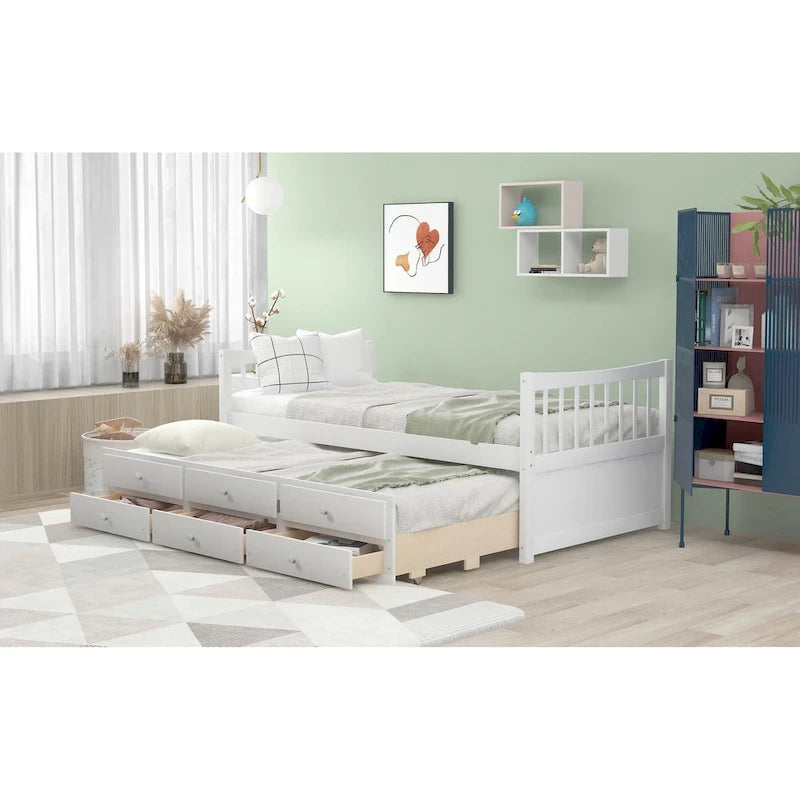 Daybed with Trundle and Drawers