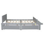 Full Bed with Footboard Bench,2 drawers