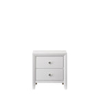 Sim 5 Piece White Panel Bedroom Set