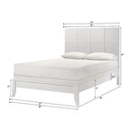 Sim 5 Piece White Panel Bedroom Set