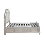 Rosarito Silver Oak and Ivory 5-piece Storage Bed