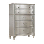 Rosarito Silver Oak and Ivory 5-piece Storage Bed