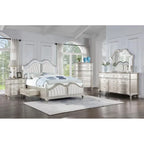 Rosarito Silver Oak and Ivory 5-piece Storage Bed