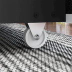 Modern Illuminated Bed Frame with Gold Trim - Chic Upholstered Design