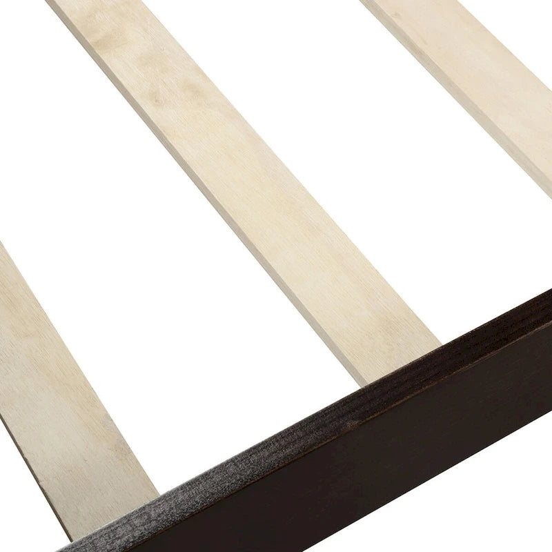 Oaks Aura Wood Platform Bed Twin Bed Frame Mattress Foundation Sleigh Bed with Headboard/Footboard/Wood Slat Support
