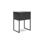 Signature Design by Ashley Socalle Black Panel Headboard with Dresser and Nightstand
