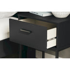 Signature Design by Ashley Socalle Black Panel Headboard with Dresser and Nightstand