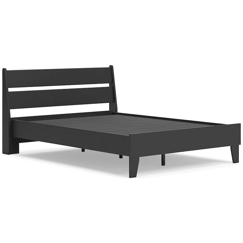 Signature Design by Ashley Socalle Black Panel Headboard with Dresser and Nightstand