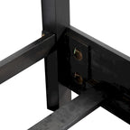 Panel Bed with Gold Accent Trim - Espresso - Queen/King