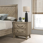 Roundhill Furniture Arena Contemporary Wood Bedroom Set: Panel Bed, Dresser, Mirror, Nightstand, Chest in Antique Gray