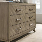 Roundhill Furniture Arena Contemporary Wood Bedroom Set: Panel Bed, Dresser, Mirror, Nightstand, Chest in Antique Gray