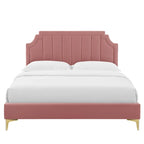 Sienna Performance Velvet Twin Platform Bed