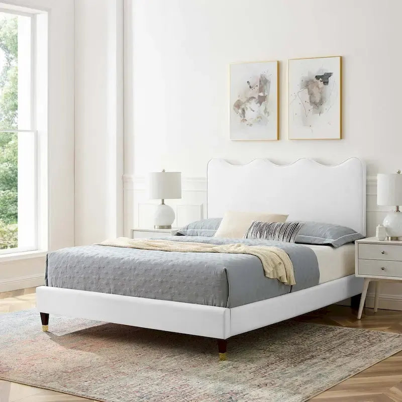Current Performance Velvet Full Platform Bed