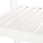 Compact Wooden Kitchen Cart with Wheels Shelves and Drawer by